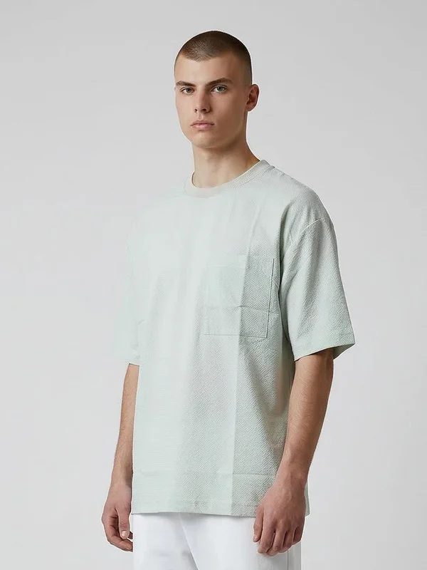 Marrakech Oversized Pique T-Shirt with Front Pocket
