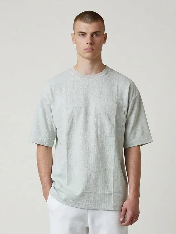 Marrakech Oversized Pique T-Shirt with Front Pocket