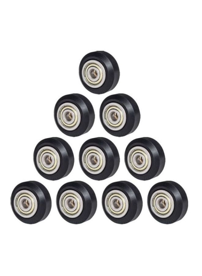 NIBEMINENT 10-Piece POM Wheel Black/Silver/Gold  - Image 1