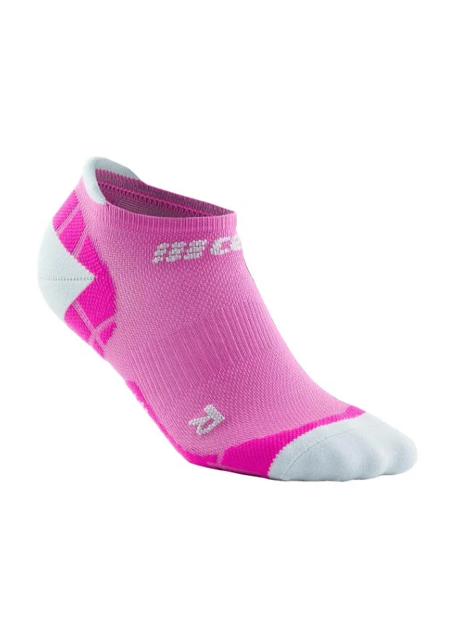 سي إي بي CEP - Ultralight Compression Socks No Show Electric Pink/Light Grey Women