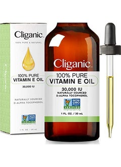 Cliganic Liganic 100% Pure Vitamin E Oil For Skin Hair & Face 30 000 Iu Nongmo Verified ; Natural Dalpha Tocopherol  - Image 1