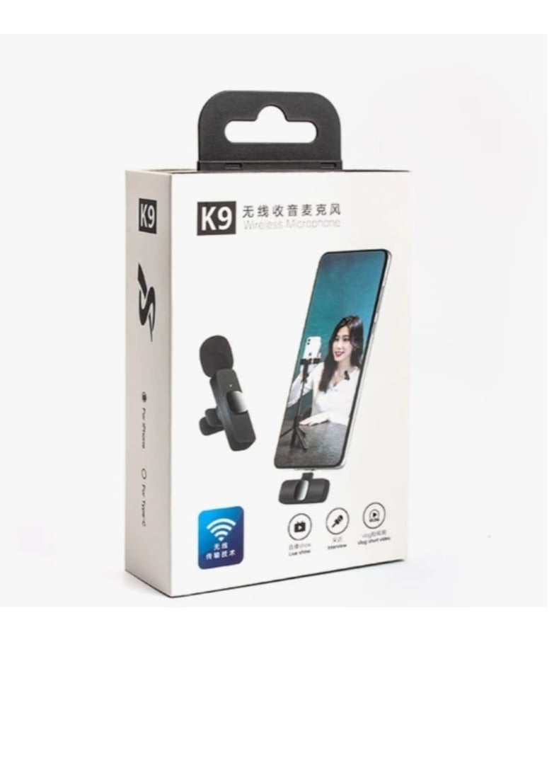 K9 Dual Wireless Microphone For iPhone  And Type-C And PC Devices Professional Microphone For Mobile Phone Live Broadcast - Image 4