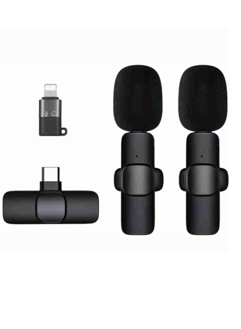 K9 Dual Wireless Microphone For iPhone  And Type-C And PC Devices Professional Microphone For Mobile Phone Live Broadcast - Image 2