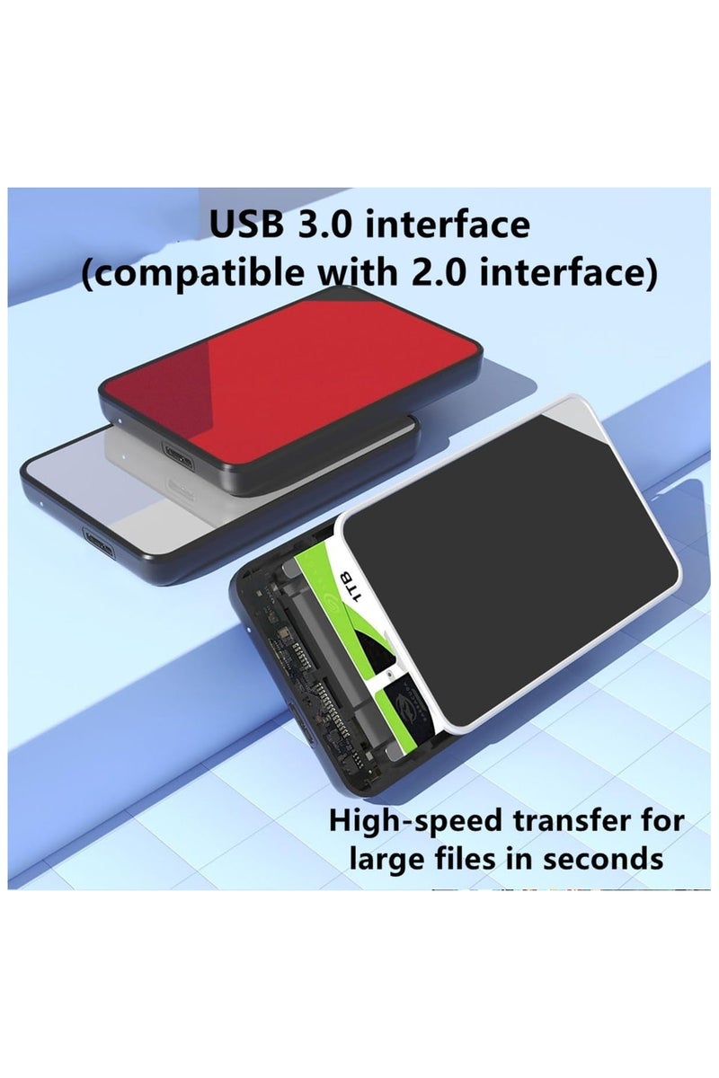 320G External Hard Drive-USB 3.0 Portable HDD External Hard Drives-Slim External Hard Drive-5Gbps H-Speed Solid State External Hard Drive-Portable External Hard Drive for Mac,PC,Laptop (Black) - Image 3