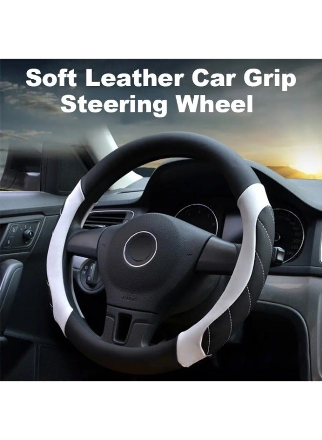 Car Steering Wheel Protective Cover, Durable Breathable, Steering Cover, Soft Comfortable Anti-slip Cover, Universal Steering Wheel Accessories, One Size Fits Most Vehicles - Image 4