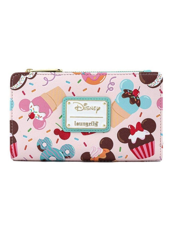 Loungefly - Disney Mickey And Minnie Mouse Sweets Flap Wallet - Image 1