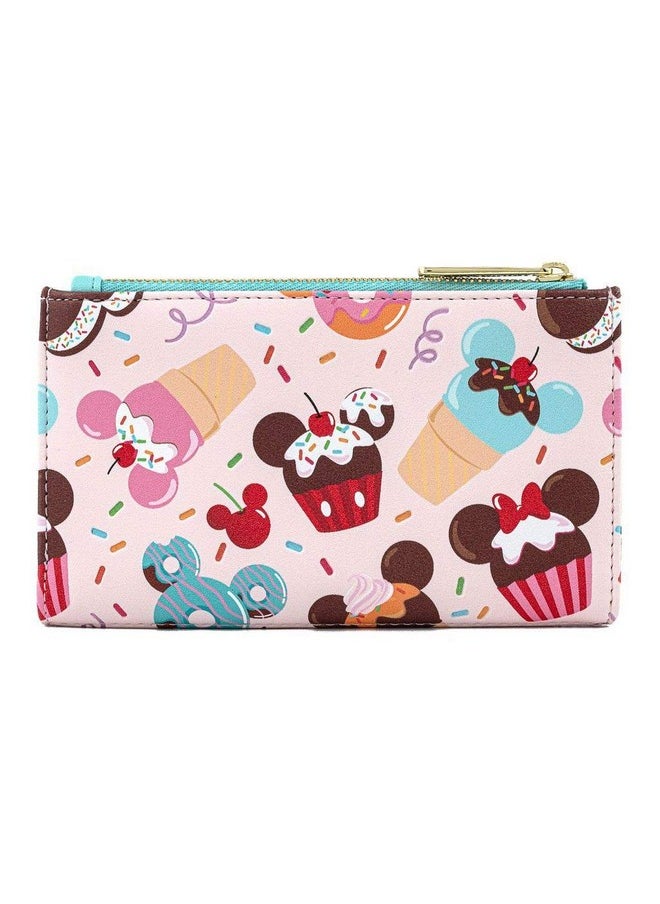 Loungefly - Disney Mickey And Minnie Mouse Sweets Flap Wallet - Image 1