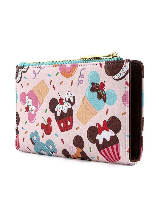 Loungefly - Disney Mickey And Minnie Mouse Sweets Flap Wallet - Image 1