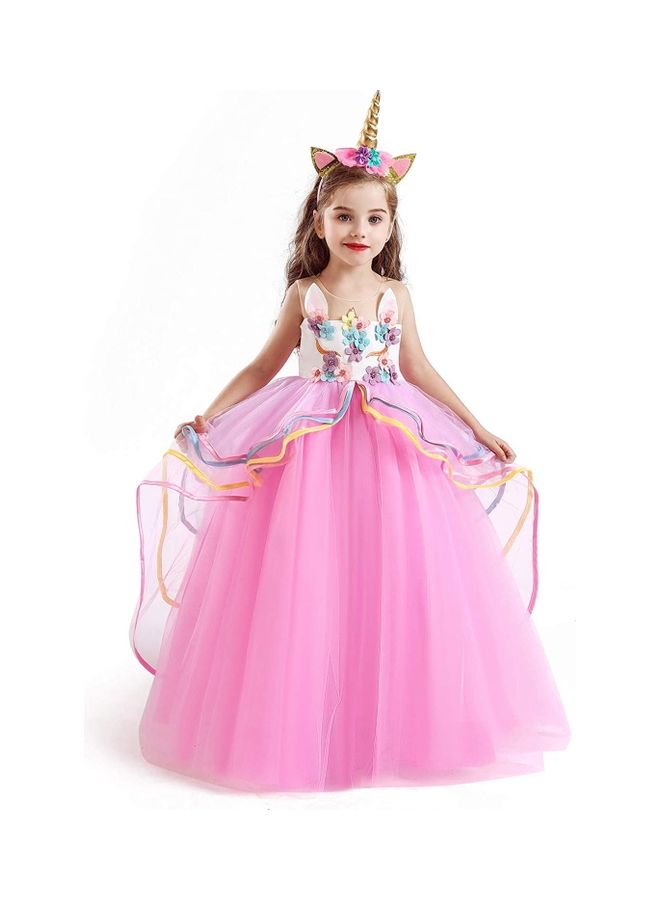 نيبمينينت Princess Party Dress With Headband 140cm - Image 1