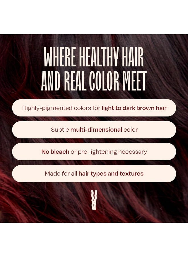 oVertone Haircare Color Depositing Conditioner - 8 oz Semi Permanent Hair Color with Shea Butter & Coconut Oil - Temporary Hair Color Dye - Vegan, Cruelty-Free - Red for Brown - Image 5