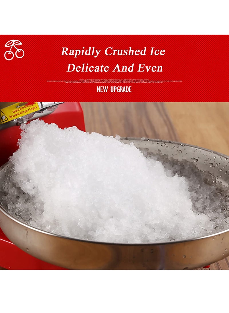 ET-LIFE Electric Ice Crusher Machine Electric Shaved Ice Machine Smoothie Machine for Home and Commercial - Image 2