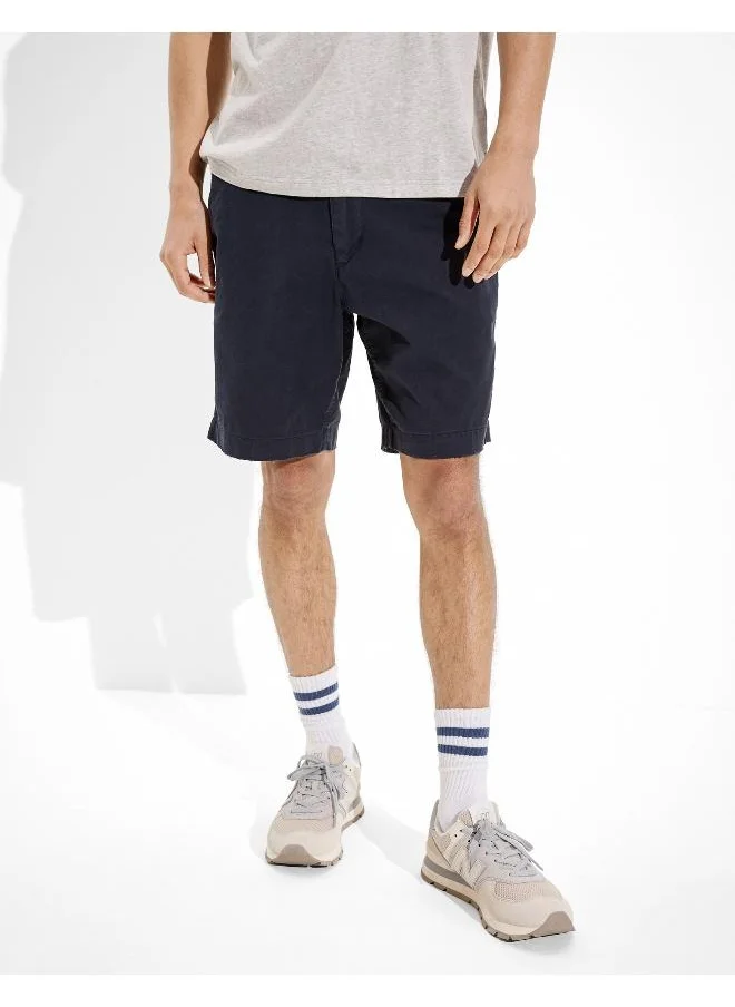 American Eagle AE Flex 9" Lived-In Khaki Short