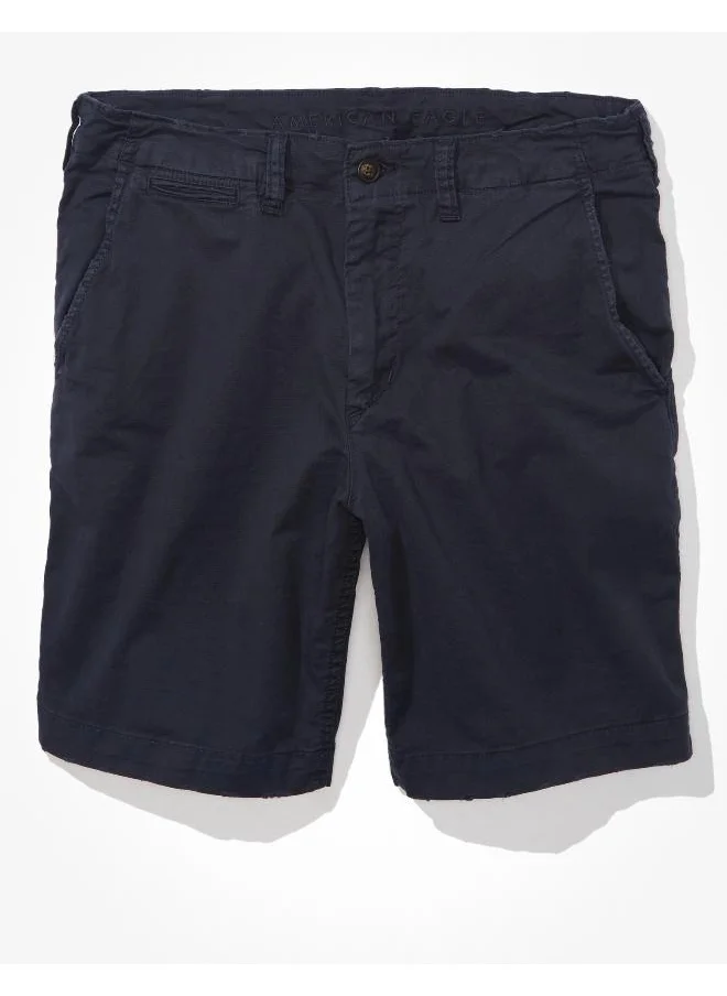 American Eagle AE Flex 9" Lived-In Khaki Short