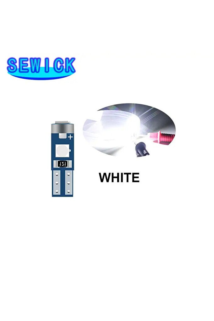 WHITE 500pcs 12V canbus T5 58 74 286 W1.2W Super Bright 3030 LED 3SMD wedge LED Light Car Dashboard - Image 1