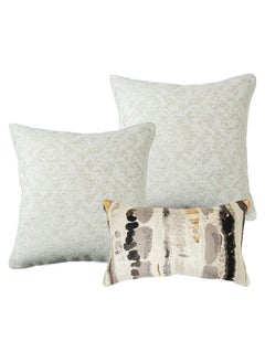 KNOT HOME Cushion Set (With Filler) Jennifer Bundle Pillow Knot Home Cover Case with Fillers for Modern Sofa Contemporary Living Room Bedroom and Office Soft Filling Washable  - Image 1
