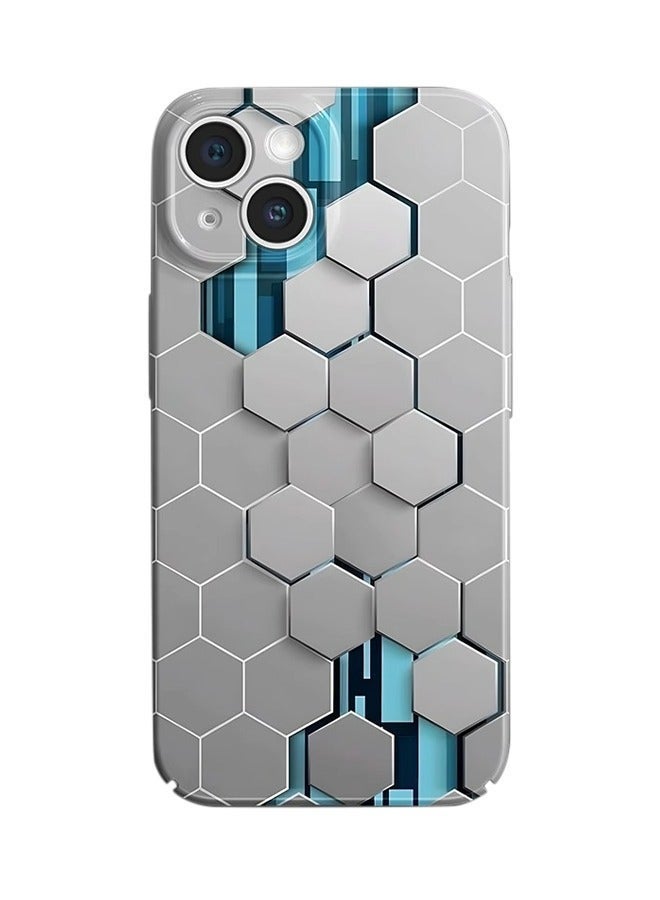 X-level Mobile Phone Case for iPhone 15 with Color Airbrush Process All-Inclusive PC Hard Back Cover Anti-Wear Anti-Shock Anti-Fingerprints Slim and Lightweight Phone Skin - Image 1