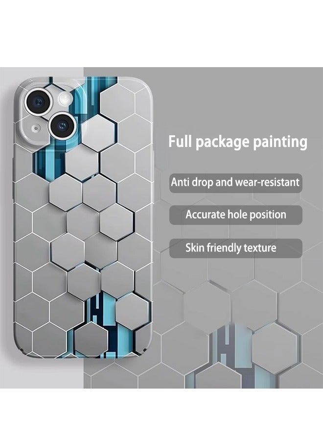 X-level Mobile Phone Case for iPhone 15 with Color Airbrush Process All-Inclusive PC Hard Back Cover Anti-Wear Anti-Shock Anti-Fingerprints Slim and Lightweight Phone Skin - Image 2