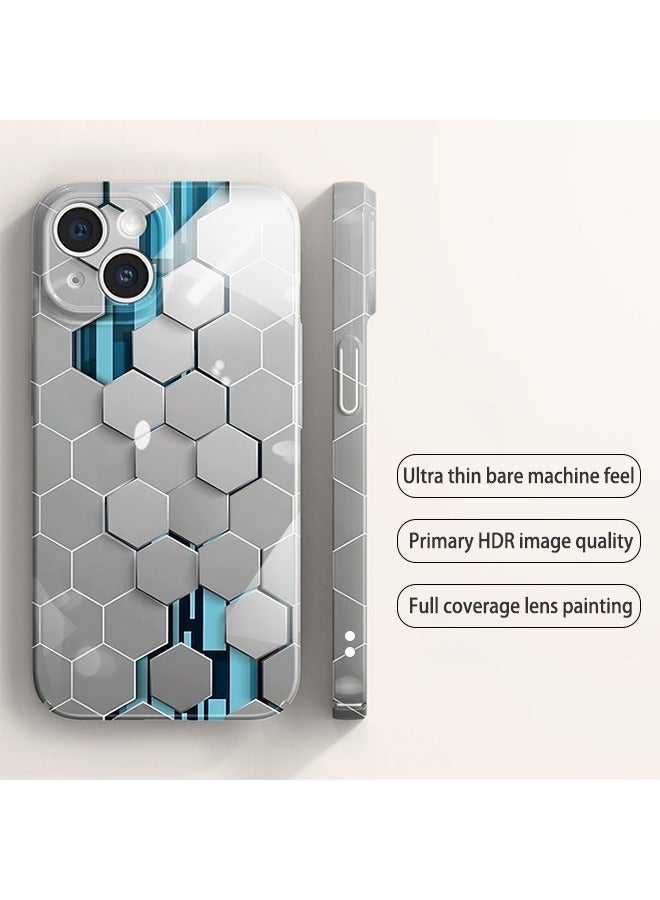 X-level Mobile Phone Case for iPhone 15 with Color Airbrush Process All-Inclusive PC Hard Back Cover Anti-Wear Anti-Shock Anti-Fingerprints Slim and Lightweight Phone Skin - Image 3