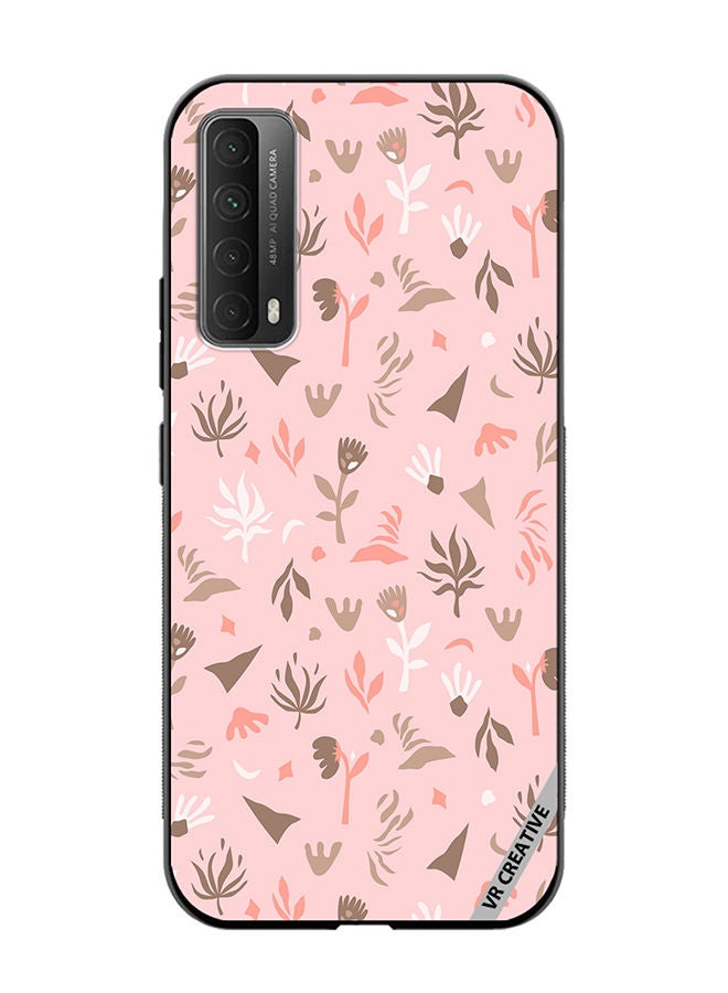 Protective Case Cover For Huawei Y7a Flower Seamless Pattern In Beautiful Abstract Style Design Multicolour