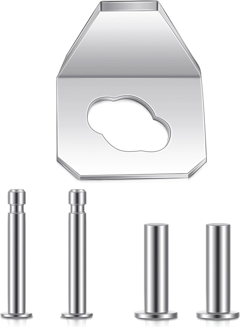 Otoolling 5 Pcs Screen Door Closer Kit Include 1 Iron Sheet 4 Replacement Pins Heavy Duty Steel Door Replacement Parts Compatible with Andersen Emco Larson 40201 Pella - Image 1