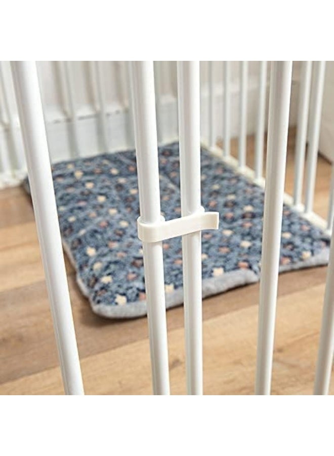 Rubik سياج داخلي للكلاب للكلاب الصغيرة والمتوسطة الحجم، سياج فناء محمول، حاجز عزل داخلي (8 ألواح، مقاس كل لوح 42 سم × 68 سم) - Image 3