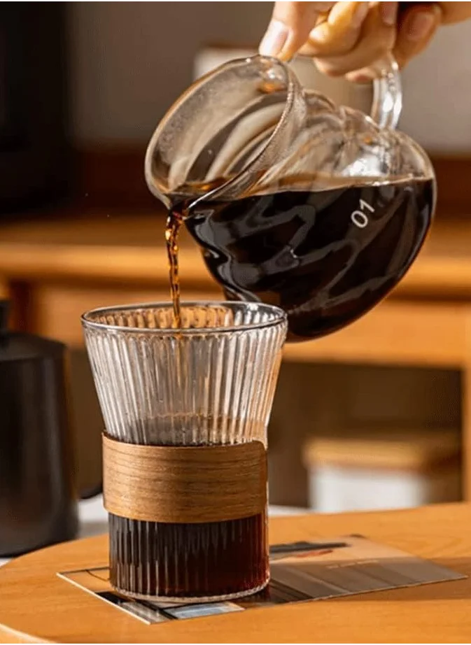 1Chase Borosilicate Heat Resistant Glass Coffee Server Pot 300 ML