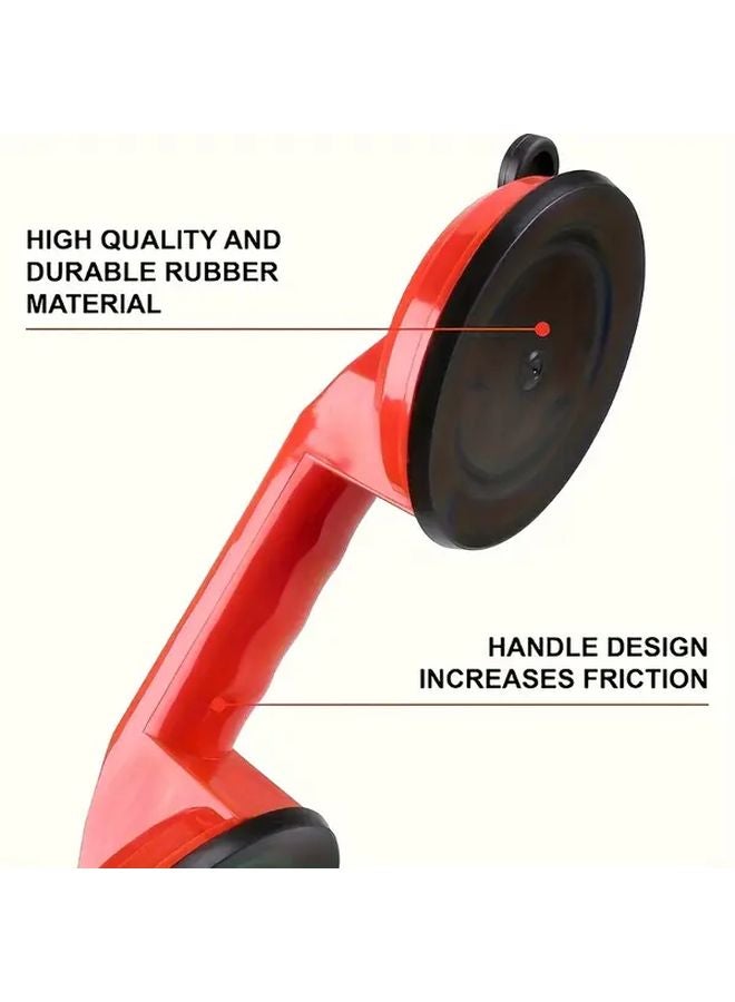 Heavy Duty Orange Glass Suction Cup Set Vacuum Plate Handle Hook Lift For 20 Scenarios - Image 5