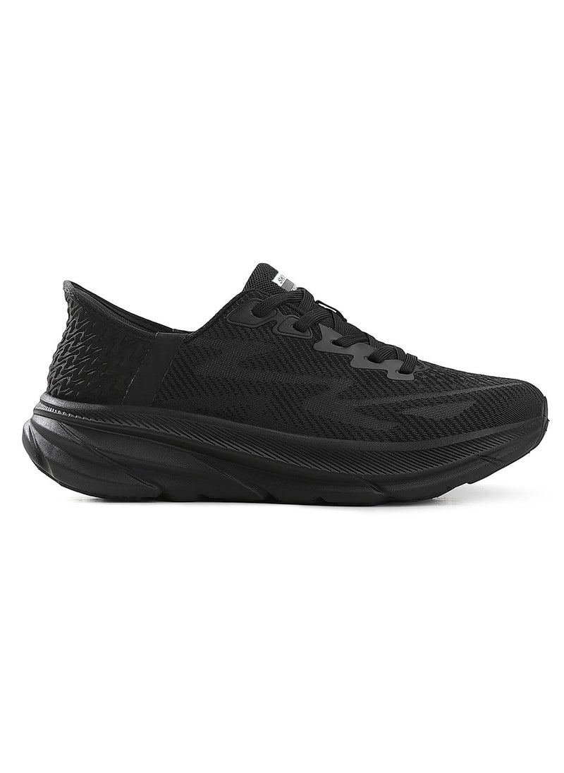 Sky View Athlesiure Supportive Men And Women Hands Free Slip-ins Running Shoes Unisex Cushioned Breathable Athletic Fashion Sneakers Non Slip Walking Tennis Shoes Black - Image 2
