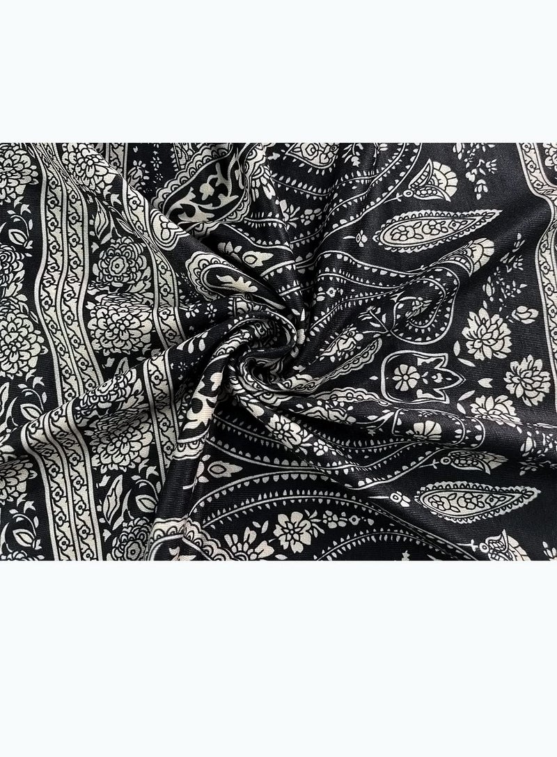 SimpleFun Black Dresses for Women Casual Summer Floral Tshirt Sundress Loose Tank Dress Black,S - Image 5