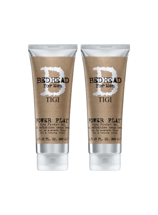 Bed Head for Men by TIGI Power Play Firm Finish Gel 676 Oz Pack of 2 - Image 3