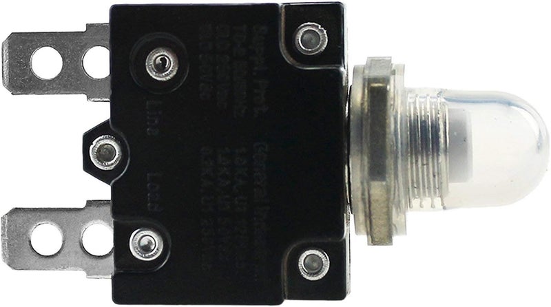 T Tocas 5pcs Push Button Reset 20A Circuit Breakers with Quick Connect Terminals Waterproof Button DC50V AC125-250V - Image 2