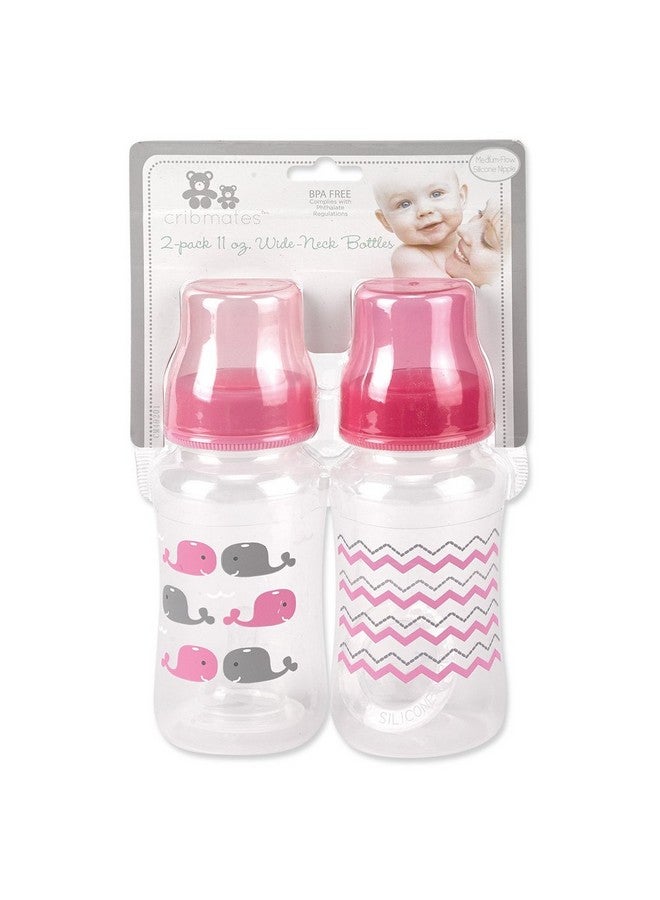 Cribmates 2 Piece Wide Bottle Elephant Zigzag, Grey/Yellow - Image 2