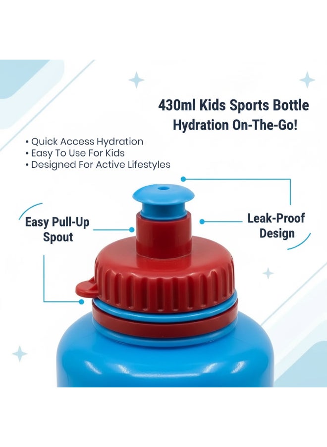 Stor Spidey Ergo Sports Water Bottle for Kids – 430ml BPA-Free Reusable Leak-Proof Drinking Bottle with Flip-Top Lid, Lightweight Ergonomic Design for School, Sports, Travel & Daily Use - Image 3