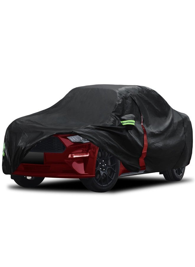 Migaven 6 Layers Car Cover Custom Fit for Ford Mustang 1994-2023, for Chevy Camaro 2010-2023, Waterproof Full Exterior Cover Rain Hail Protection with Door Zipper & Inner Cotton - Image 1