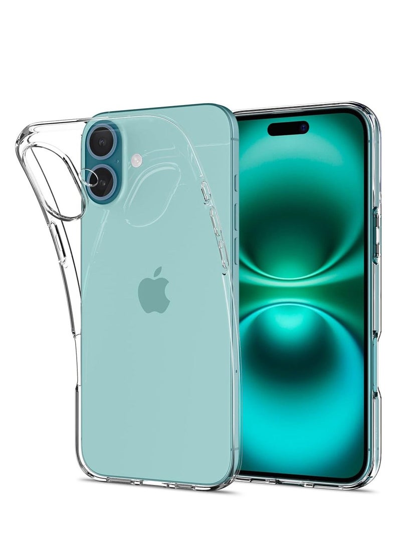 BORTONY iPhone 16 Case Cover 6.1 Inch Scratch Resistant Crystal Clear Soft TPU iPhone 16 Cover Precise Cutouts Slim Fit Protective Case Easy to Install Compatible with Apple iPhone 16 - Image 1