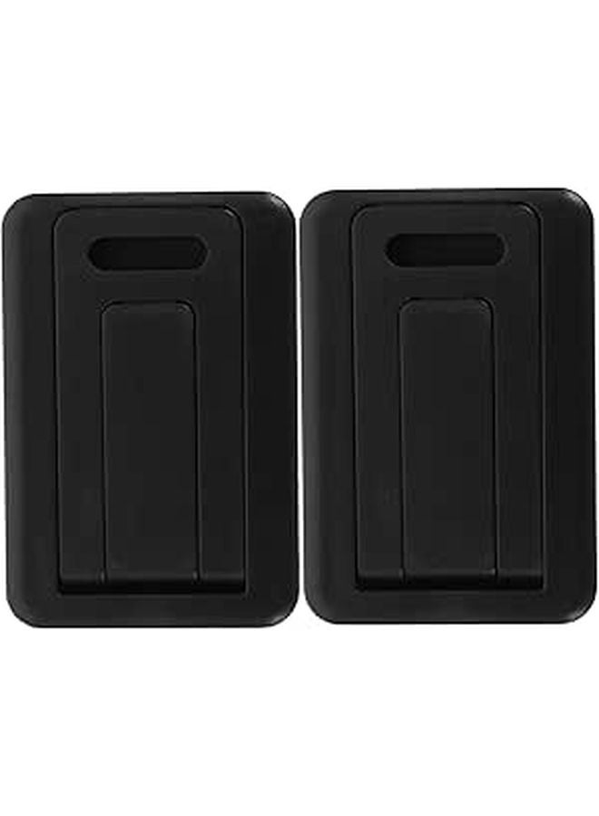 2 Pcs Portable Laptop Stand For Enhanced Cooling Compact Lightweight Design Black - Image 1