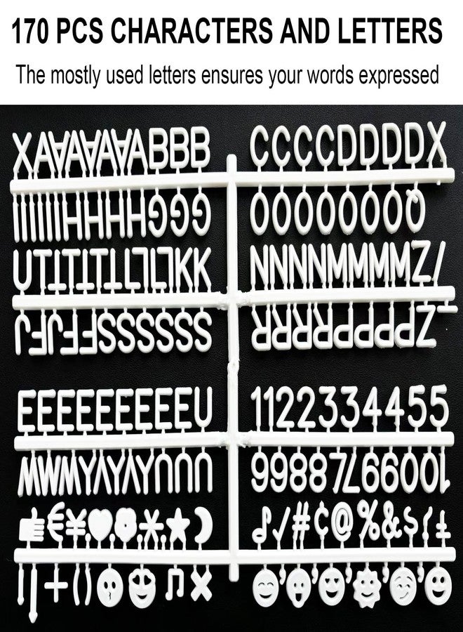 Hiflyer 10 x 10 inch Felt Board Felt Letter Board Sign, Message Board Word Board Letter Boards Sign Bulletin Board Letters, Pregnancy Announcements Baby Announcement Sign (Black) - Image 3