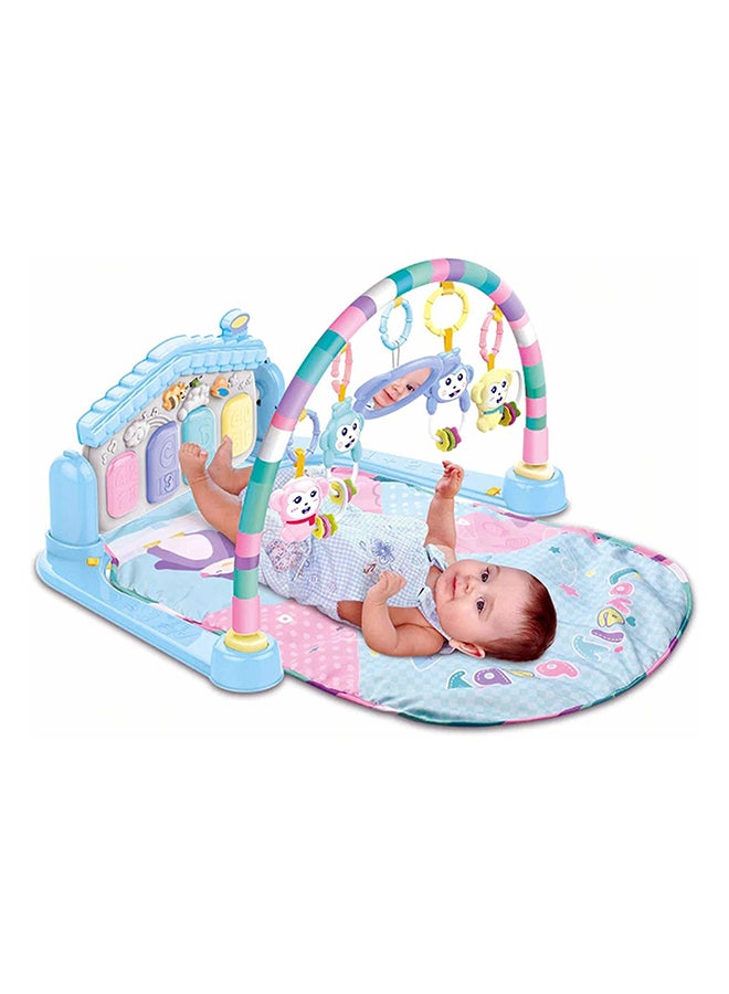 لوحة مفاتيح بيانو لتمرين الأطفال مع سجادة وموسيقى وإضاءة، 50x42.5x7.8 سم - Image 2