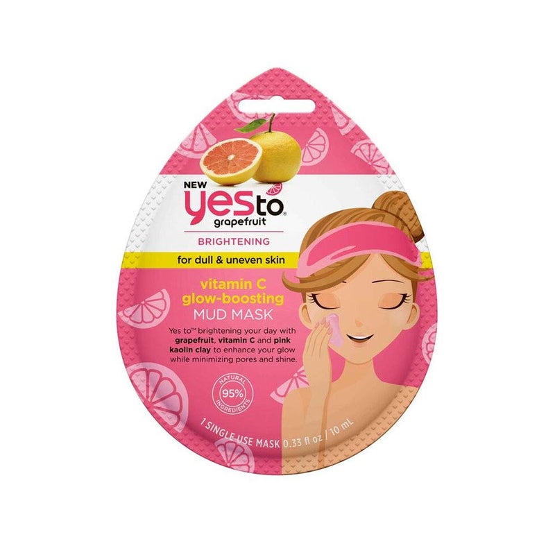 Yes To Grapefruit Detoxifying Brightening Mask Brightening Balancing Mask Leaving Your Skin Smooth Radiant Refreshed With Antioxidants Vitamin C Natural Vegan Cruelty Free