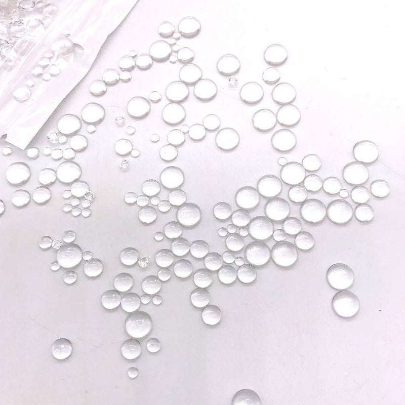 KSCRAFT Clear Dewdrop Water Droplets Embellishments for DIY Paper Craft Card Making Decor Scrapbooking Accessories