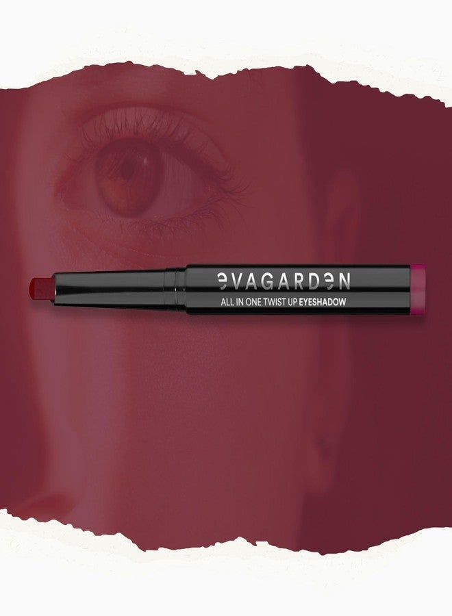 EVAGARDEN All In One Twist Up Eye Shadow - Easy, Fast and Effective Makeup - Creamy, Bold Color Release Blends Effortlessly - Remains Uniform and Bright with No Transfer - 369 Merlot - 0.03 oz - Image 2