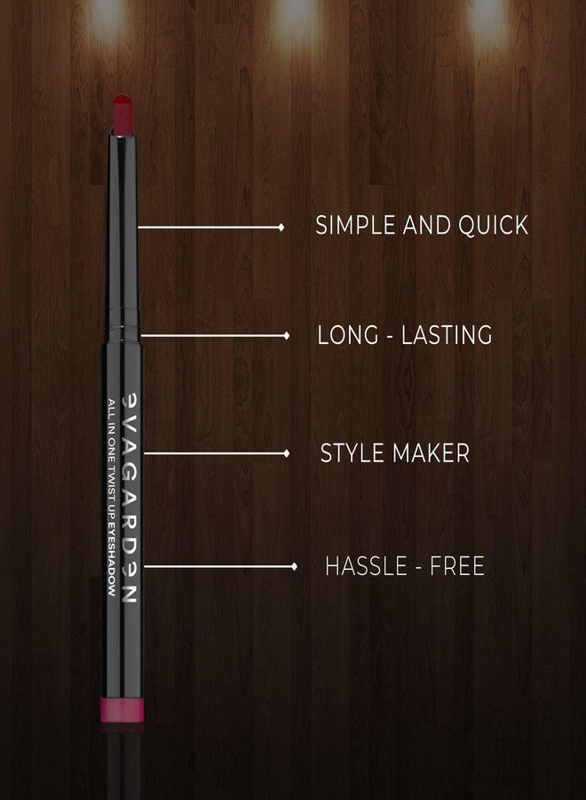 EVAGARDEN All In One Twist Up Eye Shadow - Easy, Fast and Effective Makeup - Creamy, Bold Color Release Blends Effortlessly - Remains Uniform and Bright with No Transfer - 369 Merlot - 0.03 oz - Image 5