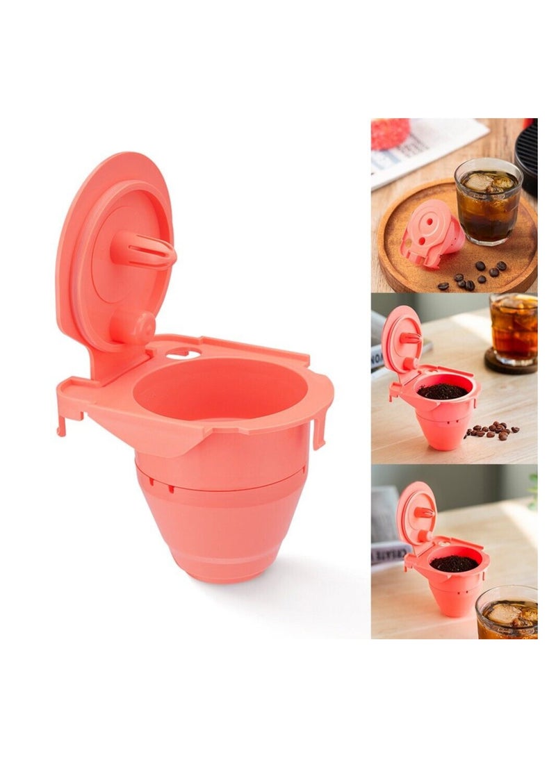 KASTWAVE Reusable Coffee Filter for Keurig Coffee Makers Refillable Filters Coffee Capsule Cups Large Capacity 40g Red - 1Pack - Image 2