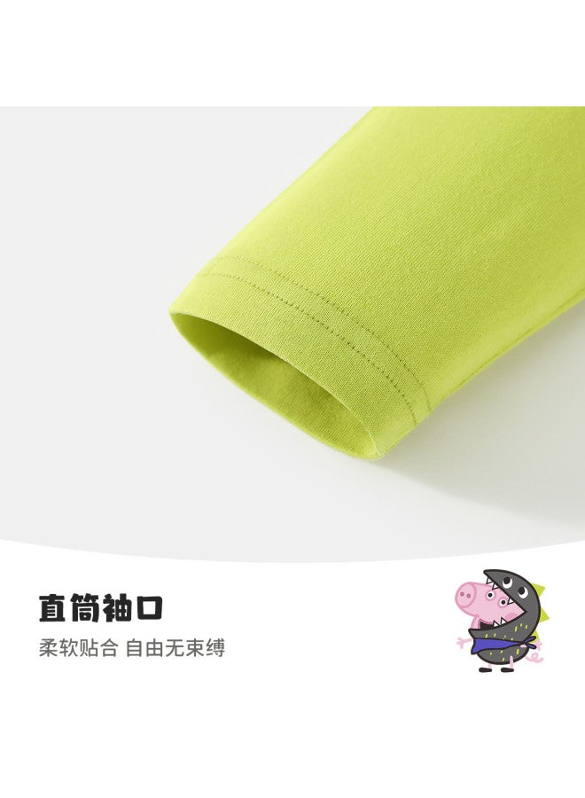peppa Pig Spring Boys' Pure Cotton Breathable Long-sleeve T-shirt Casual Baby Tee - Image 5