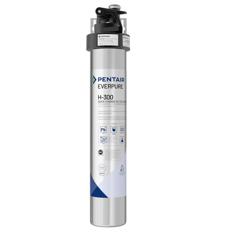 ever pure Pentair Everpure H300 Drinking Water System EV927076 NSF Certified to Reduce Lead Includes Filter Head Filter Cartridge All Hardware and Connectors 300 Gallon Capacity 05 Micron