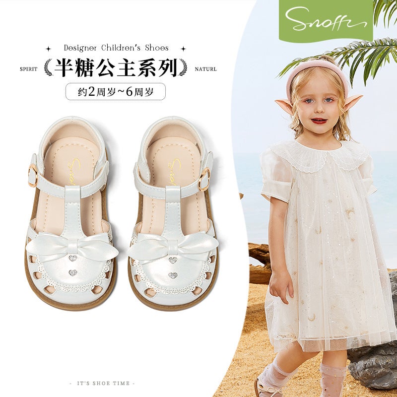 Snafi Girls Sandals Arrival 2025 Girls Princess Shoes Soft Sole Baby Sandals - Image 2