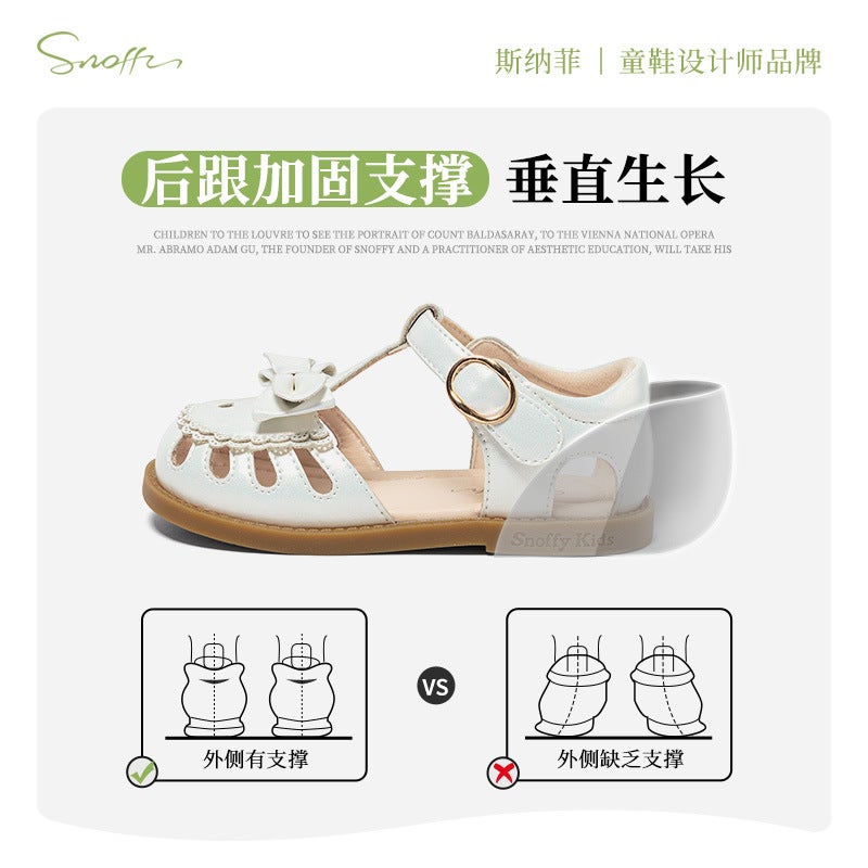 Snafi Girls Sandals Arrival 2025 Girls Princess Shoes Soft Sole Baby Sandals - Image 4