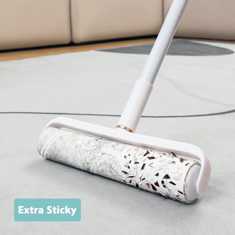 MINGRACE Large Lint Roller Refills 9.45 Inch Pet Hair Sticky Roller Refills For 9.4 Inch To 9.5 Inch Wide Floor Lint Rollers  Bulk Pack Of 10 Rolls Extra Sticky 600 Sheets Total - Image 5