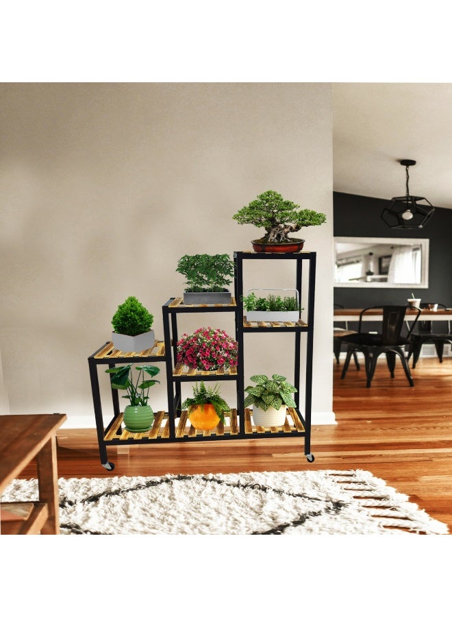 ALCOACH Indoor Plant Stand Outdoor Plant Stand Multi-layer Potted Plant Stand Table Plant Stand Pots Holder Windows Living Room Balcony Garden - Image 2