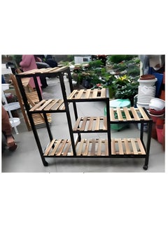 ALCOACH Indoor Plant Stand Outdoor Plant Stand Multi-layer Potted Plant Stand Table Plant Stand Pots Holder Windows Living Room Balcony Garden  - Image 1